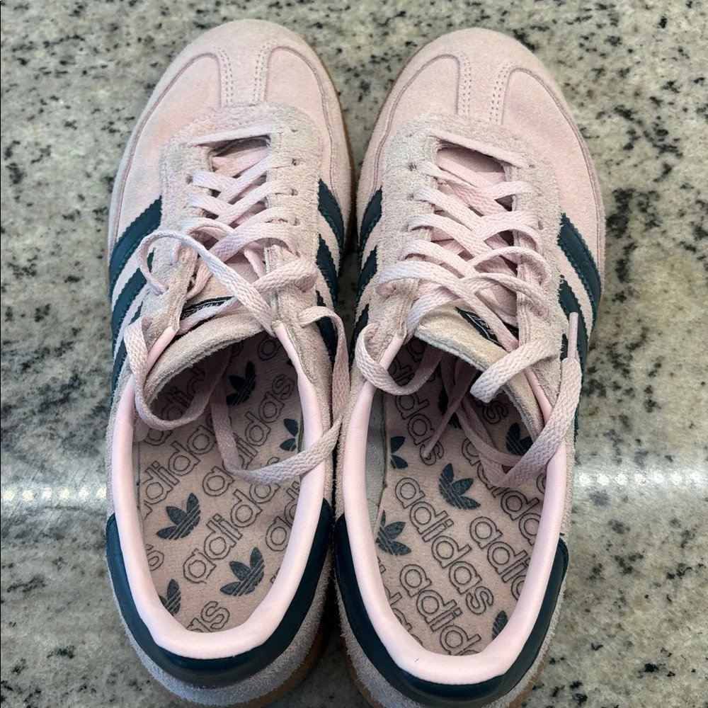 Adidas Pink Suede Spezial with navy Stripes size 9 - Picture 13 of 13